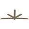 Ekena Millwork Alberta Rough Sawn Timber Gable Bracket, Douglas Fir, 108"W x 49"H x 2"D x 6"F, 11/12 Pitch GBW108X49X0206ALB00RDF - alternate 2